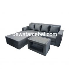Sofa L Ekonomis + Meja Size 200x170 